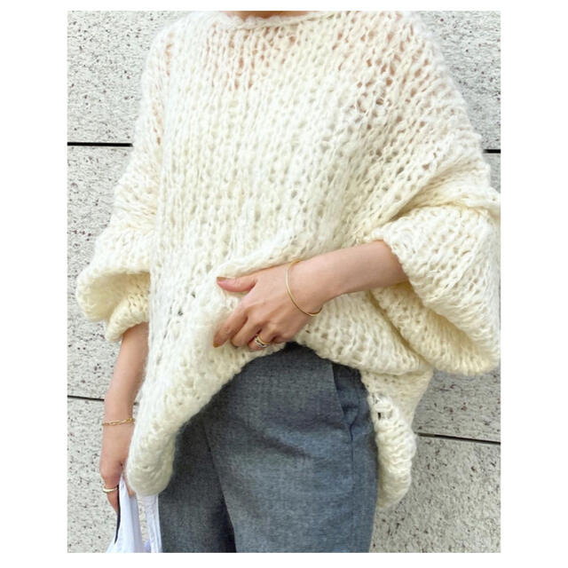 plage HANDKNITジャンボタム　ニット　有楽町店限定品