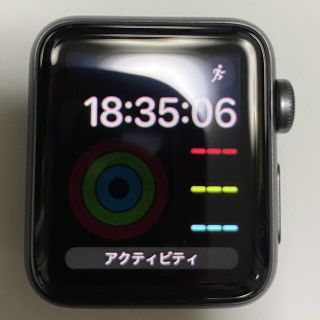 アップル(Apple)のApple Watch Series3 38mm スペースグレイ(その他)