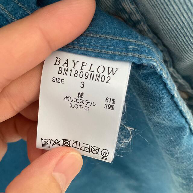 BAYFLOW(ベイフロー)のリュウカコーデュロイシャツ 18AW  BAYFLOW ベイフロー 秋冬 メンズのトップス(シャツ)の商品写真