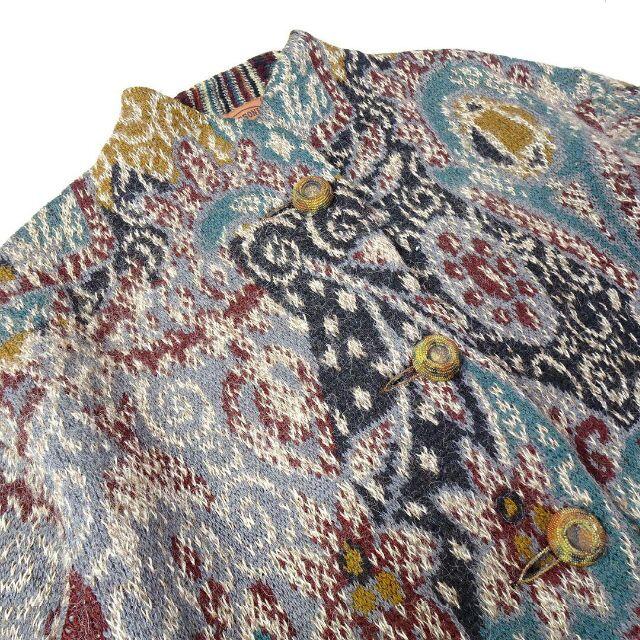 MISSONI - MISSONI ミッソーニ ニット 総柄 ネイティブ ロングコートの