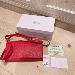 ヴィヴィアンウエストウッド 長財布 ショルダーバッグ 赤 新品未使用