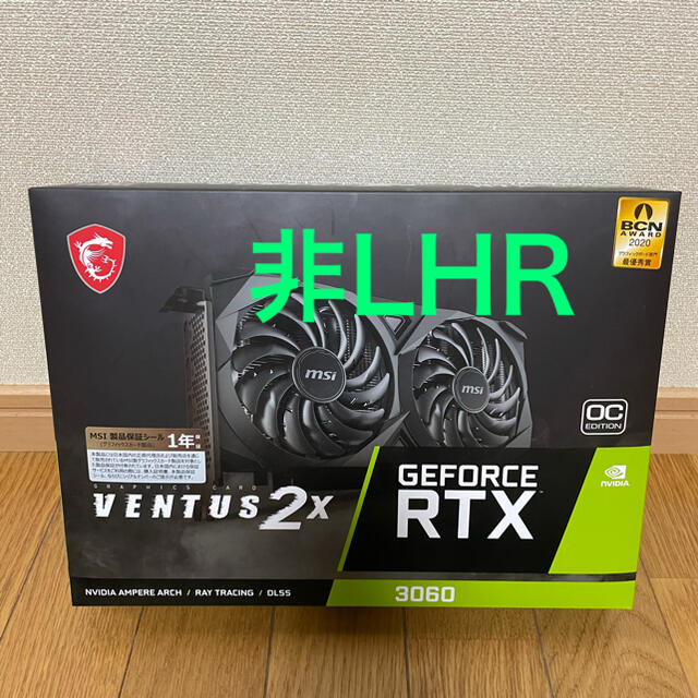 35%OFF】 3060 RTX 限定値下げ【非LHR】MSI VENTUS OC 12G 2X PC周辺
