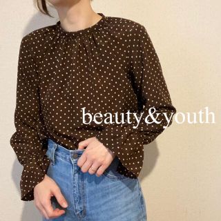 ビューティアンドユースユナイテッドアローズ(BEAUTY&YOUTH UNITED ARROWS)のBY ドットスタンドカラーブラウス(シャツ/ブラウス(長袖/七分))