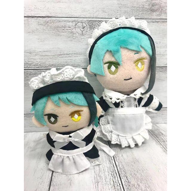ぬい服 メイド服3点セット 10㎝~12㎝マスコット用 ピンク