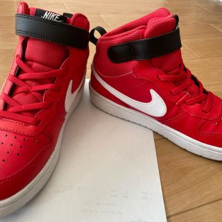 ナイキ(NIKE)のナイキ NIKE ハイカット 赤 21cm 良品(スニーカー)