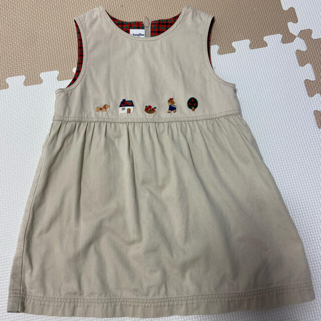 familiar(ファミリア)のファミリア　ワンピース 2枚　サイズ　100  キッズ/ベビー/マタニティのキッズ服女の子用(90cm~)(ワンピース)の商品写真