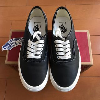 ヴァンズ(VANS)の【未使用】authentic アナハイムファクトリーパック レザー  黒26cm(スニーカー)