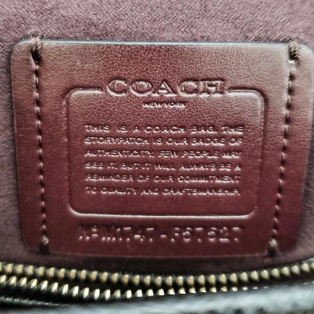 COACH - コーチ ハンドバッグ F57527 黒 レザーの通販 by ブランディア