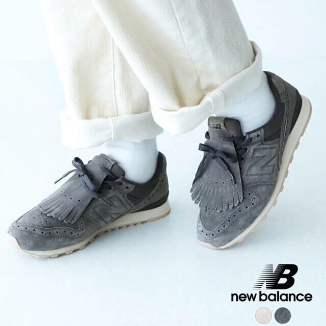 極美品】ニューバランス WL996 グレー レザー タッセル-