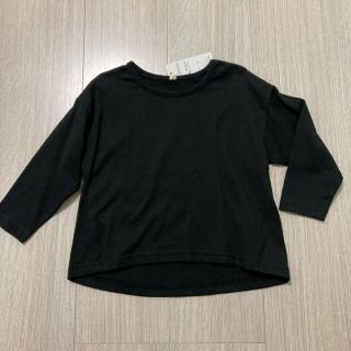 ニシマツヤ(西松屋)の新品★100 カットソー  ブラック(Tシャツ/カットソー)