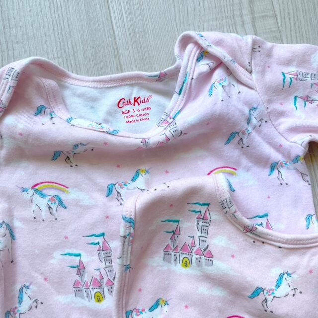 Cath Kidston(キャスキッドソン)のキャスキットソン⭐︎カバーオール⭐︎3〜6mths⭐︎ピンク キッズ/ベビー/マタニティのベビー服(~85cm)(カバーオール)の商品写真