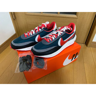 ナイキ(NIKE)のUNDERCOVER × SACAI × NIKE LDWAFFLE 赤青セット(スニーカー)