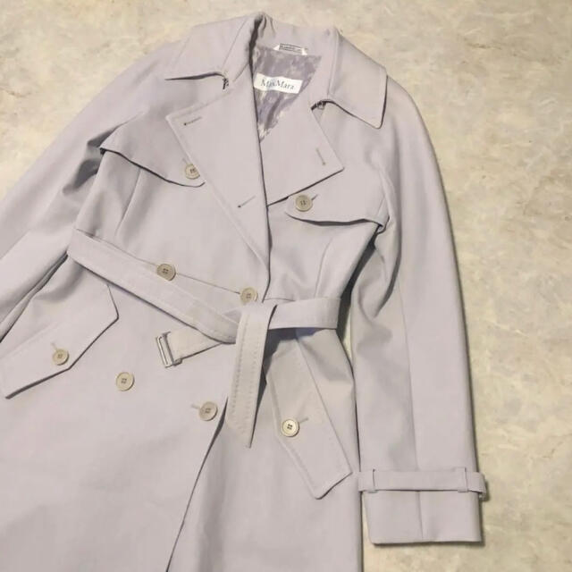 最高級!Max Mara マックスマーラ ベルテッドコート トレンチコート