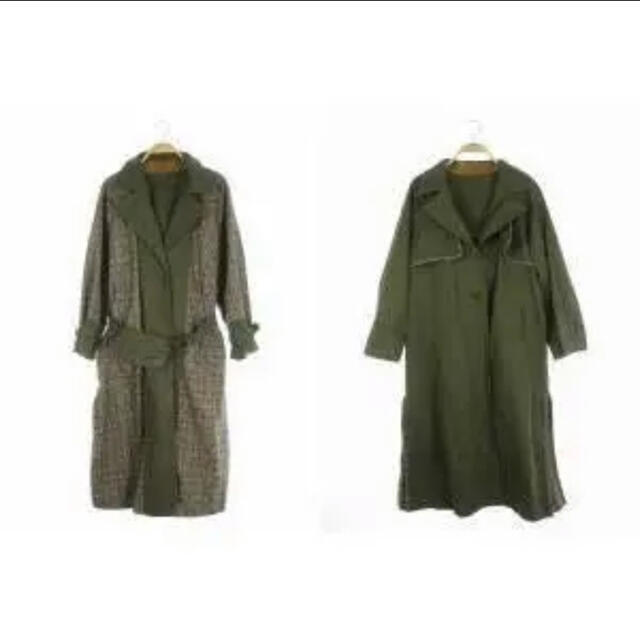 Ameri VINTAGE(アメリヴィンテージ)の最終値下げAMERI reversible trench coat レディースのジャケット/アウター(トレンチコート)の商品写真