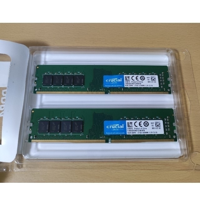Crucial / メモリ DDR4-2133 PC4-17000 計16GB 1