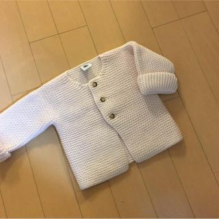 プチバトー(PETIT BATEAU)のプチバトー ケーブル編みカーディガン(カーディガン/ボレロ)