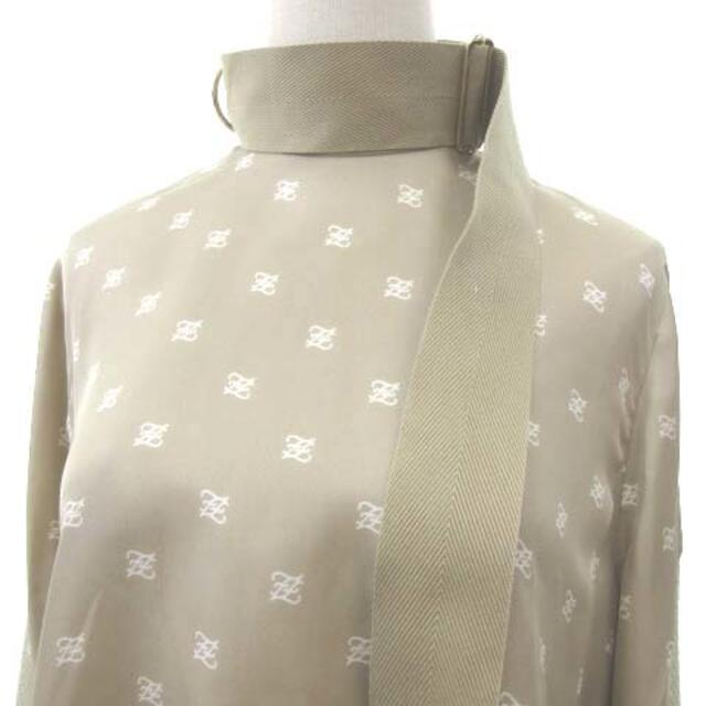 フェンディ 19SS カリグラフィー ブラウス メッシュ袖 ベルト フェンディ 19SS カリグラフィー ブラウス メッシュ袖 ベルト