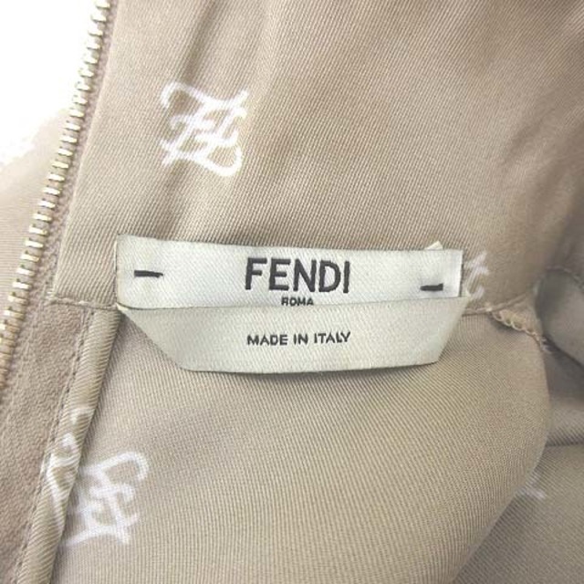 FENDI(フェンディ)のフェンディ 19SS カリグラフィー ブラウス メッシュ袖 ベルト 正規 36 レディースのトップス(シャツ/ブラウス(長袖/七分))の商品写真