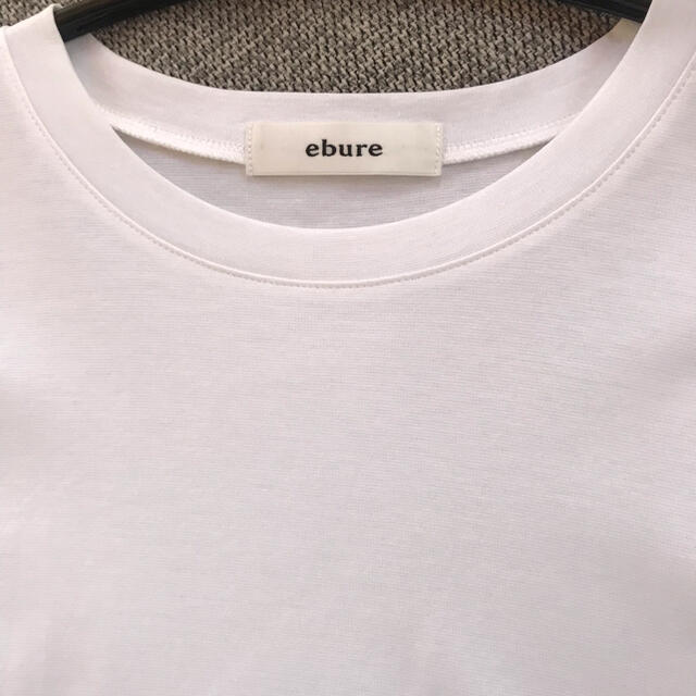 Ron Herman(ロンハーマン)のエ専用　ebure 超長綿スーピマコットン　クルーネックTシャツ　ホワイト レディースのトップス(Tシャツ(半袖/袖なし))の商品写真