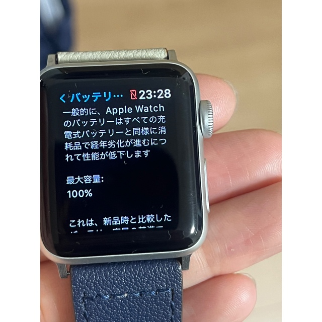 Apple Watch バッテリー100% 3.8mm GPSベルトセット お得に買い物できます 