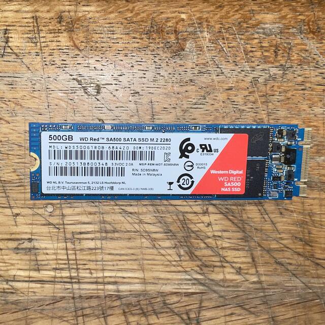 WD RED M.2 SSD 500GB センチュリーSSDケースセット