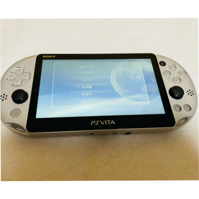 PSVita PCH-2000 ZA25 SONY シルバー本体 画面傷無し