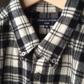 【クリーニング済】コムデギャルソン オム チェックネルシャツ / メンズ