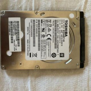 トウシバ(東芝)のHDD　１TB　2.5inch(その他)