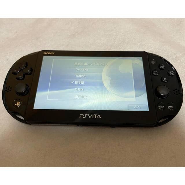 ☆画面傷無し☆PSVita PCH-2000 ZA11 SONY ブラック 本体