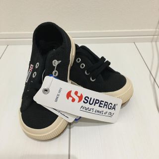 スペルガ(SUPERGA)のスペルガ　SUPERGA キッズ　スニーカー　黒(スニーカー)