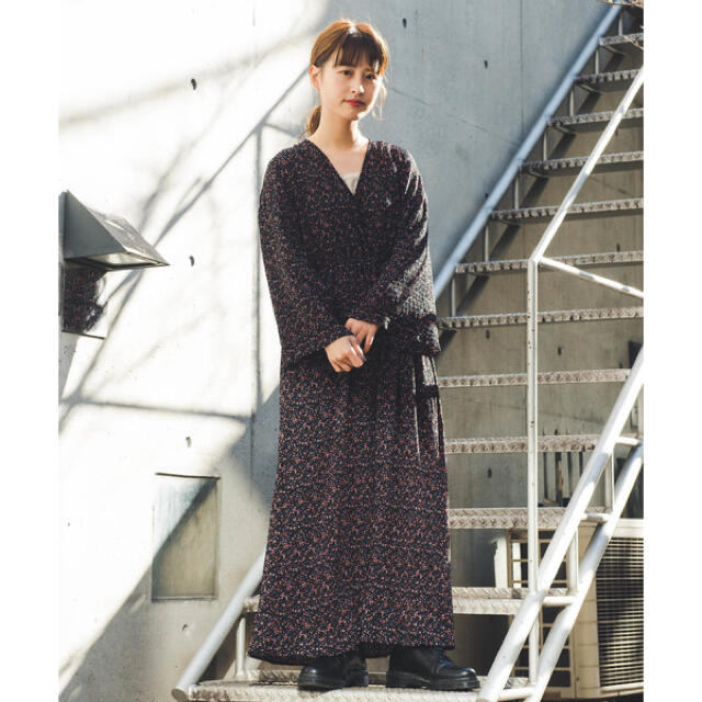 snidel＊シフォン刺繍楊柳ワンピ-