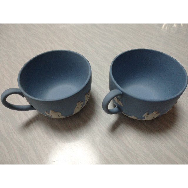 グラス/カップWEDGWOOD　ウェッジウッド　ブルージャスパー　コーヒーカップ　2客組