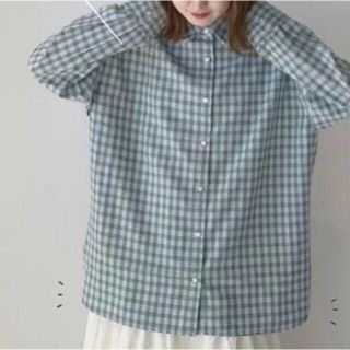 シマムラ(しまむら)のbluecheck big shirts/しまむら×yokopiコラボ2色セット(シャツ/ブラウス(長袖/七分))