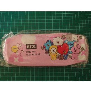 ボウダンショウネンダン(防弾少年団(BTS))のBTS  BT21　ペンケース ピンク(キャラクターグッズ)