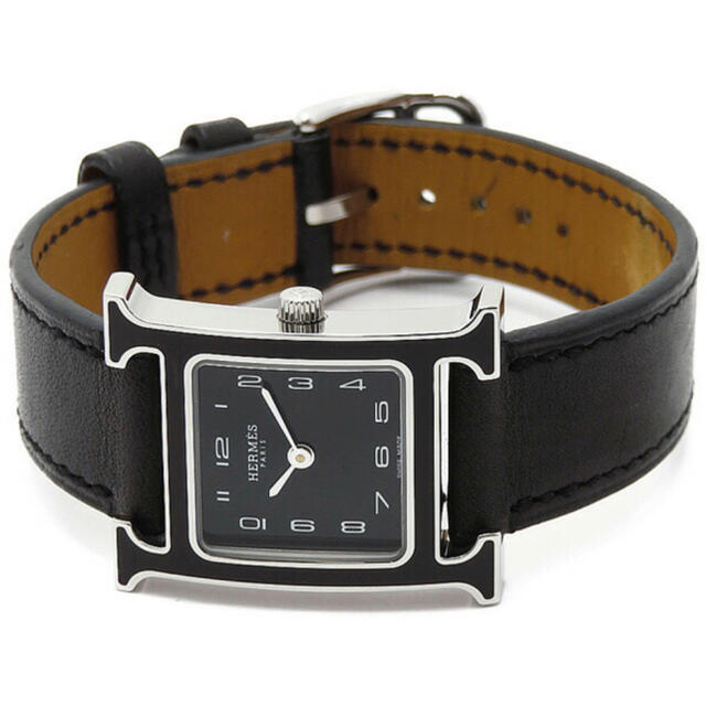 Hermes(エルメス)のレア　ブラックラッカーベゼル　エルメス  HH1.221 Hウォッチ  腕時計 レディースのファッション小物(腕時計)の商品写真