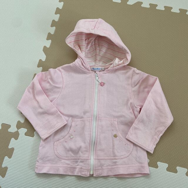 familiar(ファミリア)のファミリア　パーカー　90 キッズ/ベビー/マタニティのキッズ服女の子用(90cm~)(ジャケット/上着)の商品写真