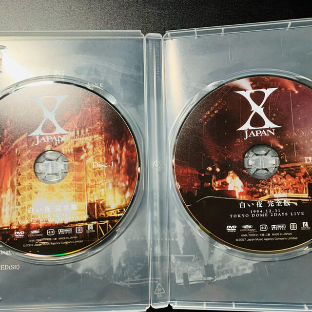 X JAPAN 白い夜　完全版 DVD　美品‼️ エンタメ/ホビーのDVD/ブルーレイ(ミュージック)の商品写真