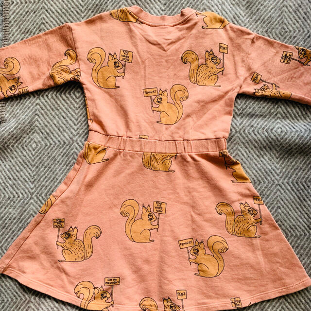 こども ビームス(コドモビームス)のmini rodini ワンピース キッズ/ベビー/マタニティのキッズ服女の子用(90cm~)(ワンピース)の商品写真