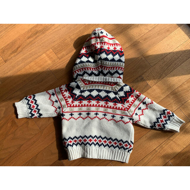 MPS(エムピーエス)のMPS ニットパーカー　90cm  キッズ/ベビー/マタニティのキッズ服男の子用(90cm~)(ジャケット/上着)の商品写真