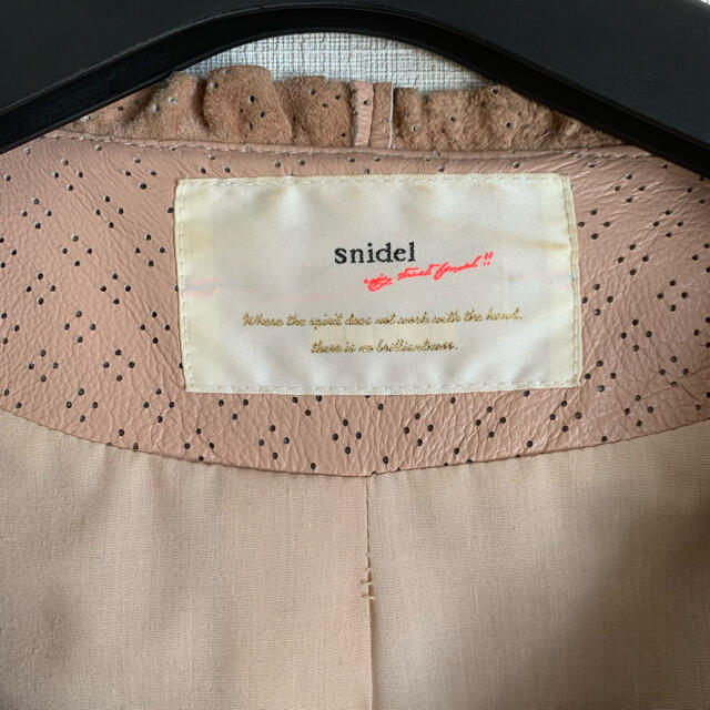 SNIDEL(スナイデル)のsnidel レザージャケット レディースのジャケット/アウター(ノーカラージャケット)の商品写真