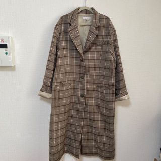 マウジー(moussy)のmoussy チェスターロングコート チェック(ロングコート)