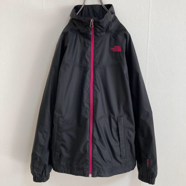 THE NORTH FACE(ザノースフェイス)のUS規格☆ ノースフェイス ナイロンジャケット ハイベント ブラック ピンク M レディースのジャケット/アウター(ナイロンジャケット)の商品写真