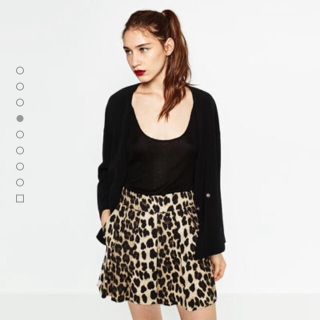 ZARA　ブラウス　ショートパンツ　セット　ヒョウ柄　Mサイズ