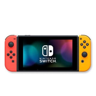 ニンテンドースイッチ(Nintendo Switch)の新品未使用　Nintendo switch(L)ネオンレッド(R)ネオンオレンジ(携帯用ゲーム機本体)