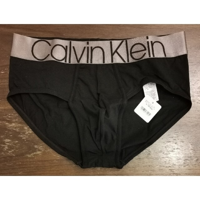 Calvin Klein(カルバンクライン)のカルバンクライン　新品　メンズ　ヒップブリーフ(ゴールド/ブラックS) メンズのアンダーウェア(ボクサーパンツ)の商品写真
