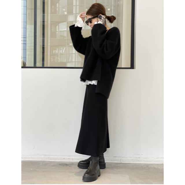 L'Appartement DEUXIEME CLASSE(アパルトモンドゥーズィエムクラス)の★試着のみタグ付き新品★L'Appartement Flare Skirt レディースのスカート(ロングスカート)の商品写真