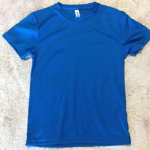 150cm ブルーtシャツ 男女兼用 キッズ/ベビー/マタニティのキッズ服男の子用(90cm~)(Tシャツ/カットソー)の商品写真