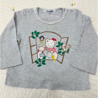 familiar 長袖　ファミちゃん　80(Ｔシャツ)