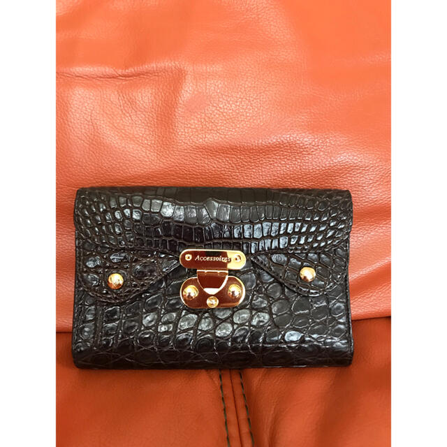 美品 高級 A.D.M.J クロコダイル 3つ折り 長財布 ウォレット elkisi.com