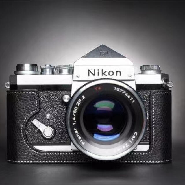 新品 本革 Nikon ニコン F用 カメラケース ブラックカメラ